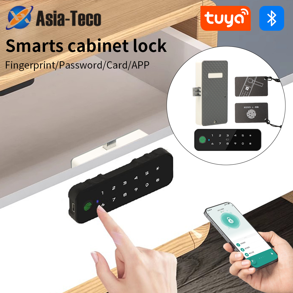 Furniture Hardware Wood - Tuya Bluetooth Akıllı Ahşap Dolap Parmak
