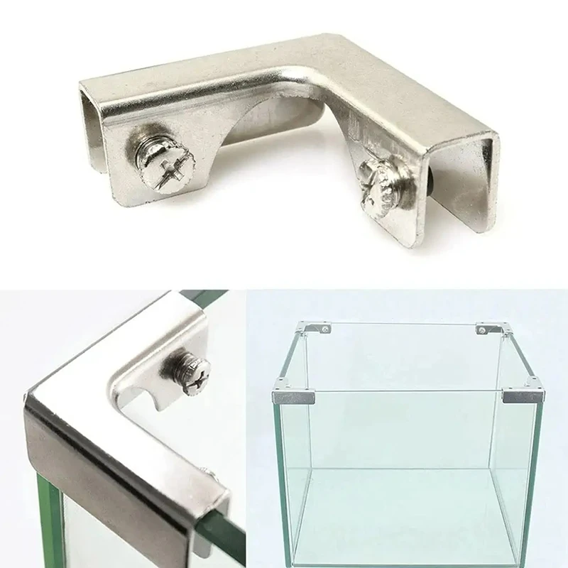 Furniture Hardware Types - 4 adet L tipi cam sabitleme