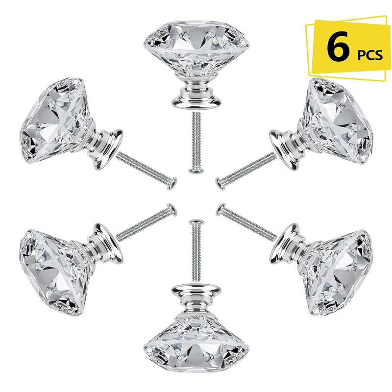 Furniture Hardware Wood - 6 adet dolap topuzu vidalı 30mm
