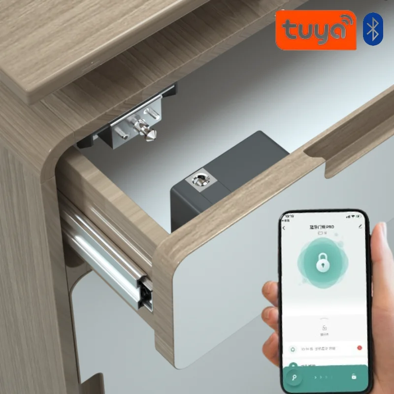 Furniture Hardware Wood - Tuya Akıllı Dolap Kapı Kilidi Anahtarsız