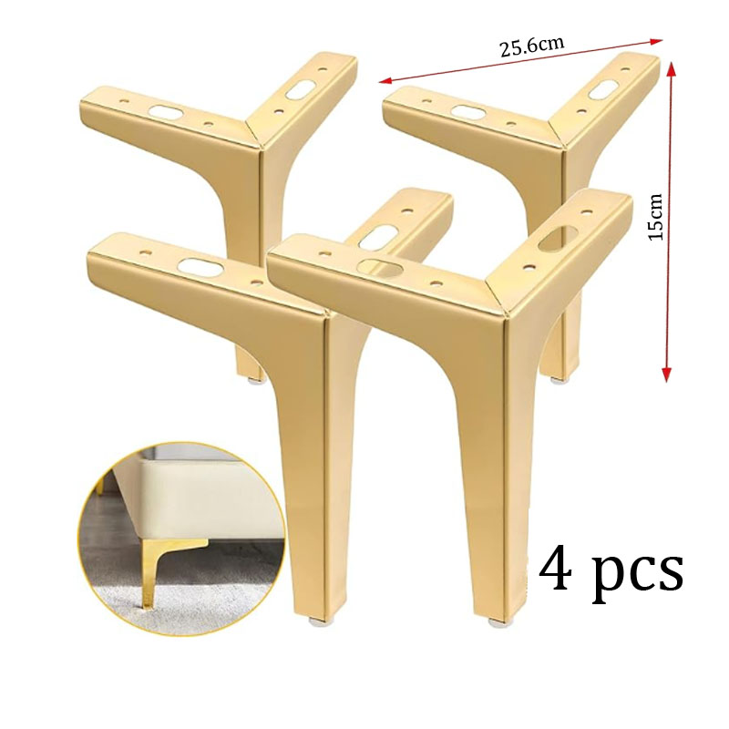 Furniture Hardware Replacement - 4 adet Modern üçgen Metal kanepe