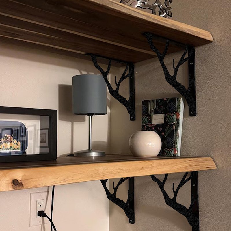 2 adet siyah ağaç dalı Metal r - Shelf Bracket Pair incelemesi ve fiyatı