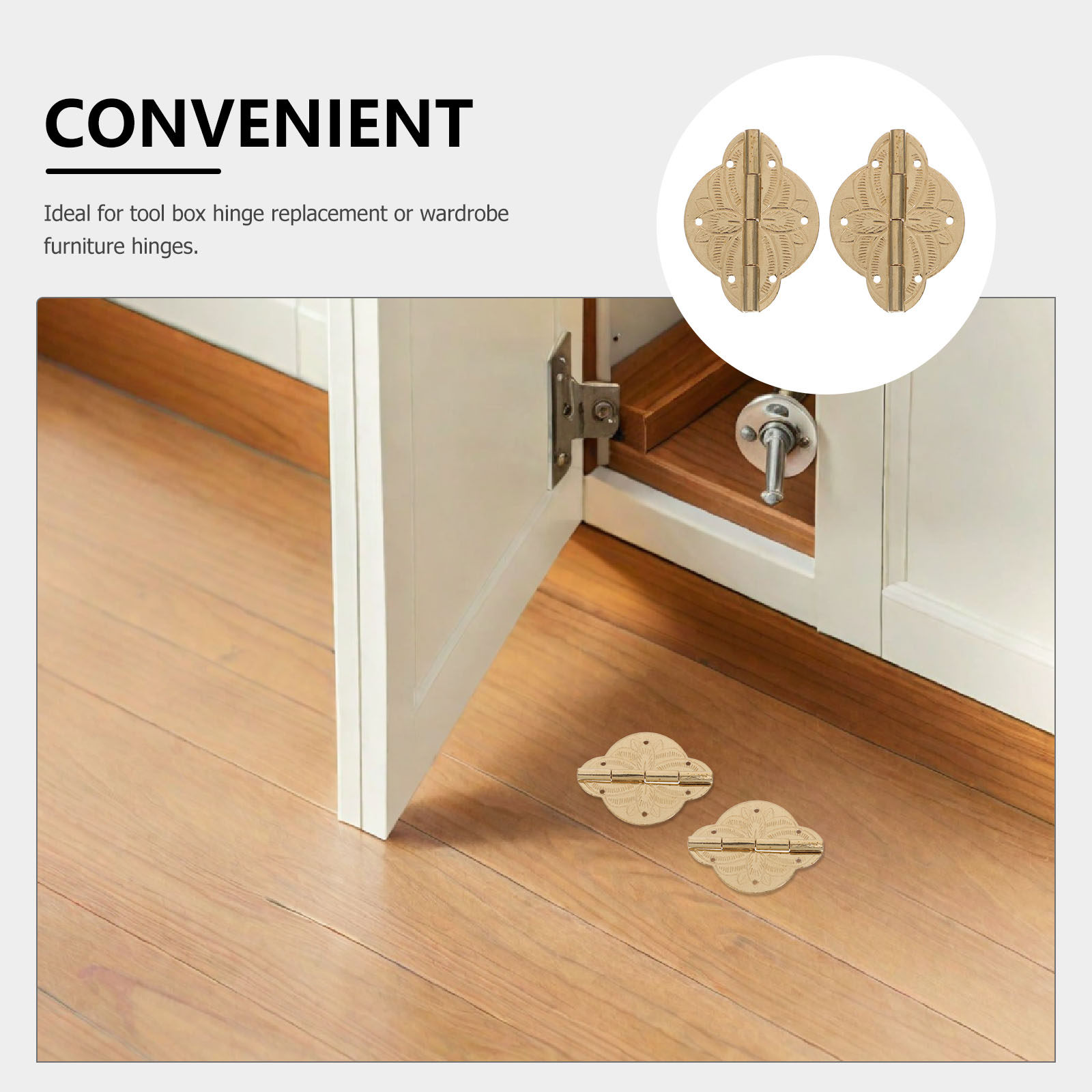 4 Adet Pirinç Menteşe, Mücevhe - Vintage Furniture Hardware Replacement incelemesi ve fiyatı