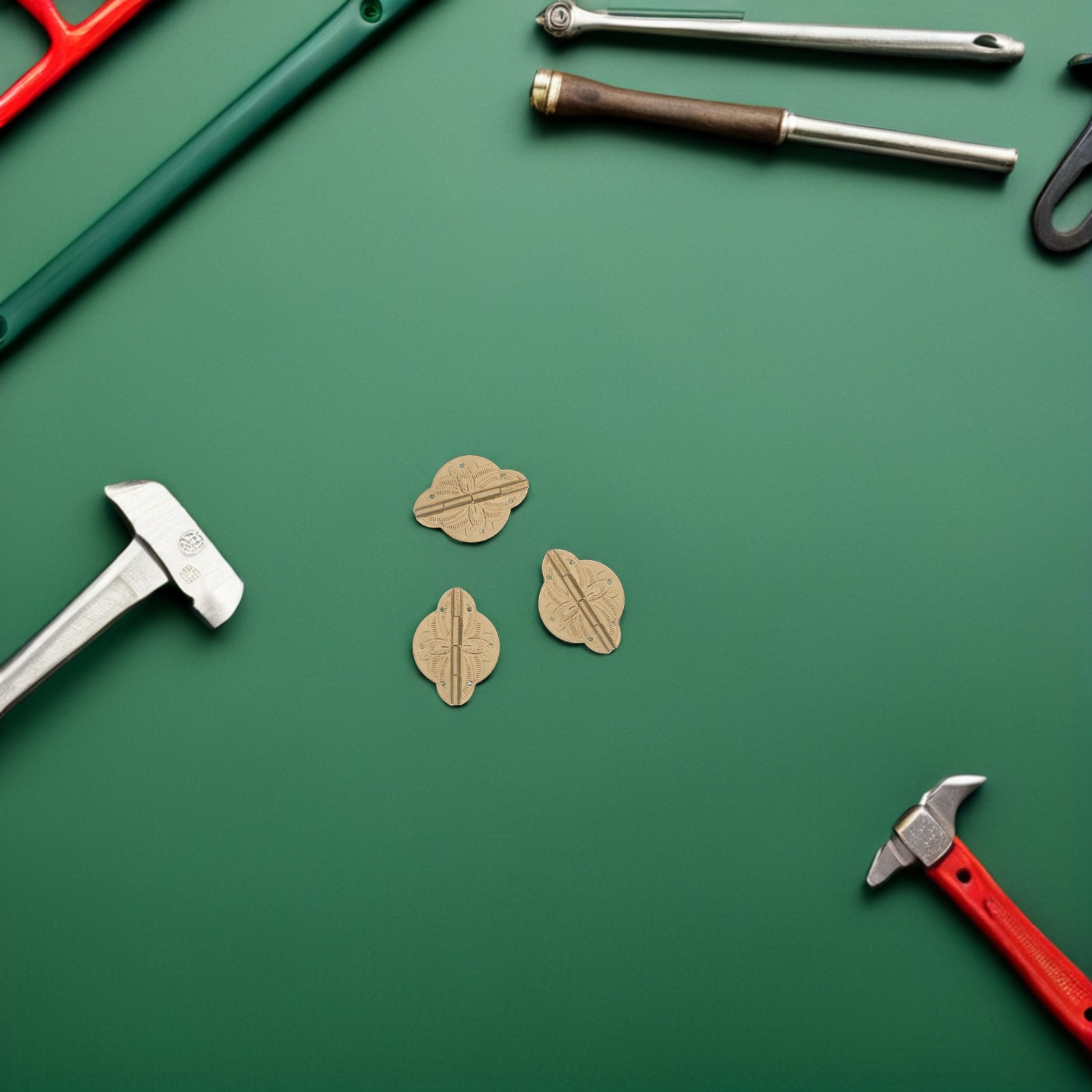 4 Adet Pirinç Menteşe, Mücevhe - Vintage Furniture Hardware Replacement incelemesi ve fiyatı