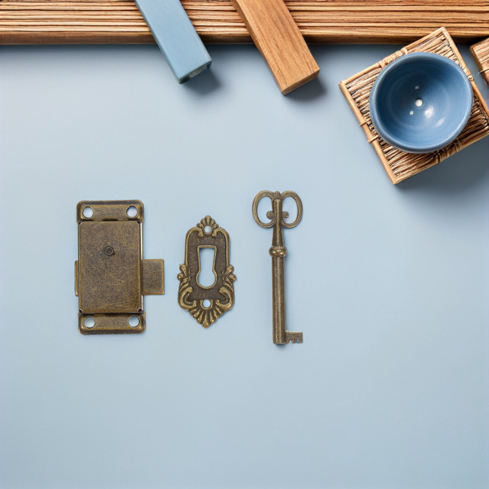 4 Set Retro Dolap Kilidi Demir - Vintage Furniture Hardware Replacement incelemesi ve fiyatı