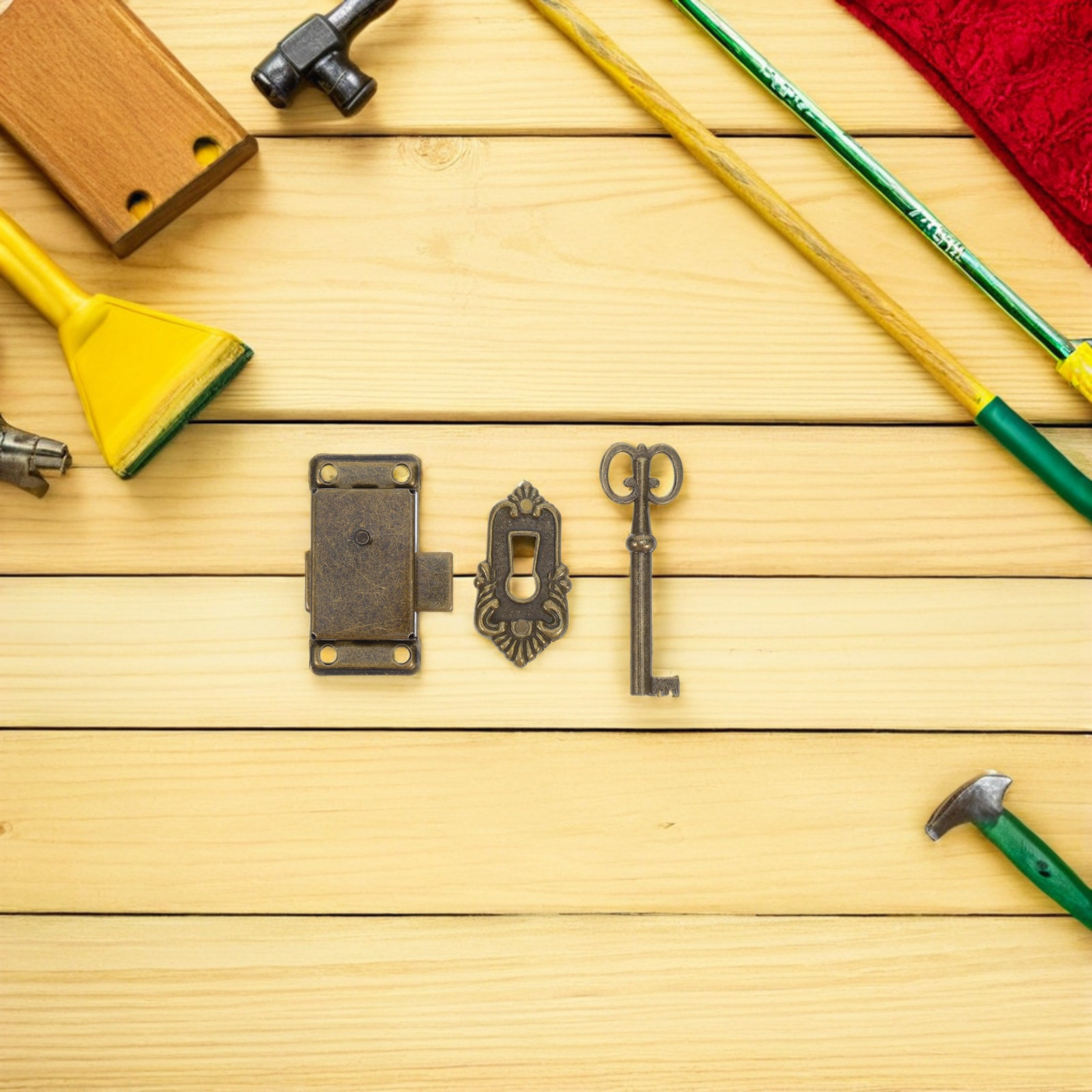 4 Set Retro Dolap Kilidi Demir - Vintage Furniture Hardware Replacement incelemesi ve fiyatı
